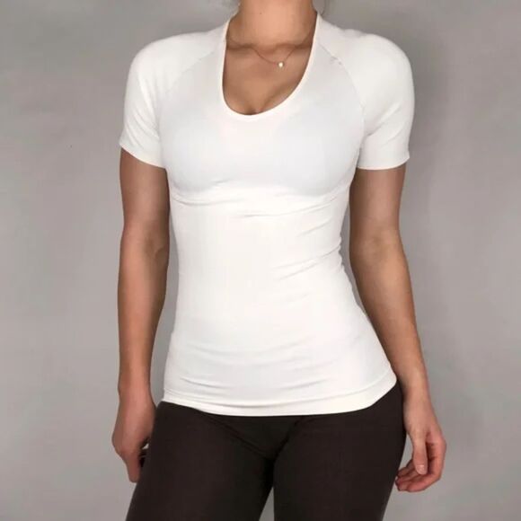SPANX Compression Zoned Performance Undershirt Women's Size Large Whtie - Picture 1 of 7